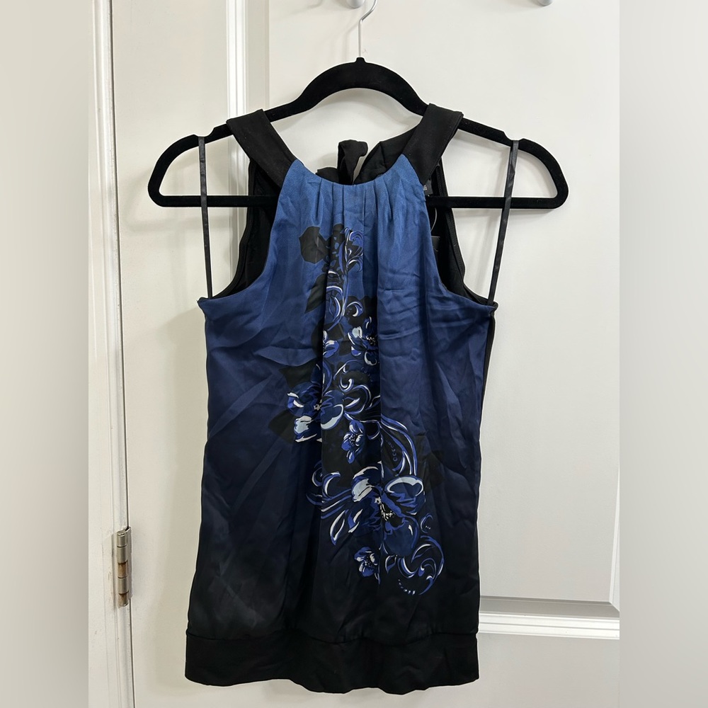 White House Black Market Floral Halter Top